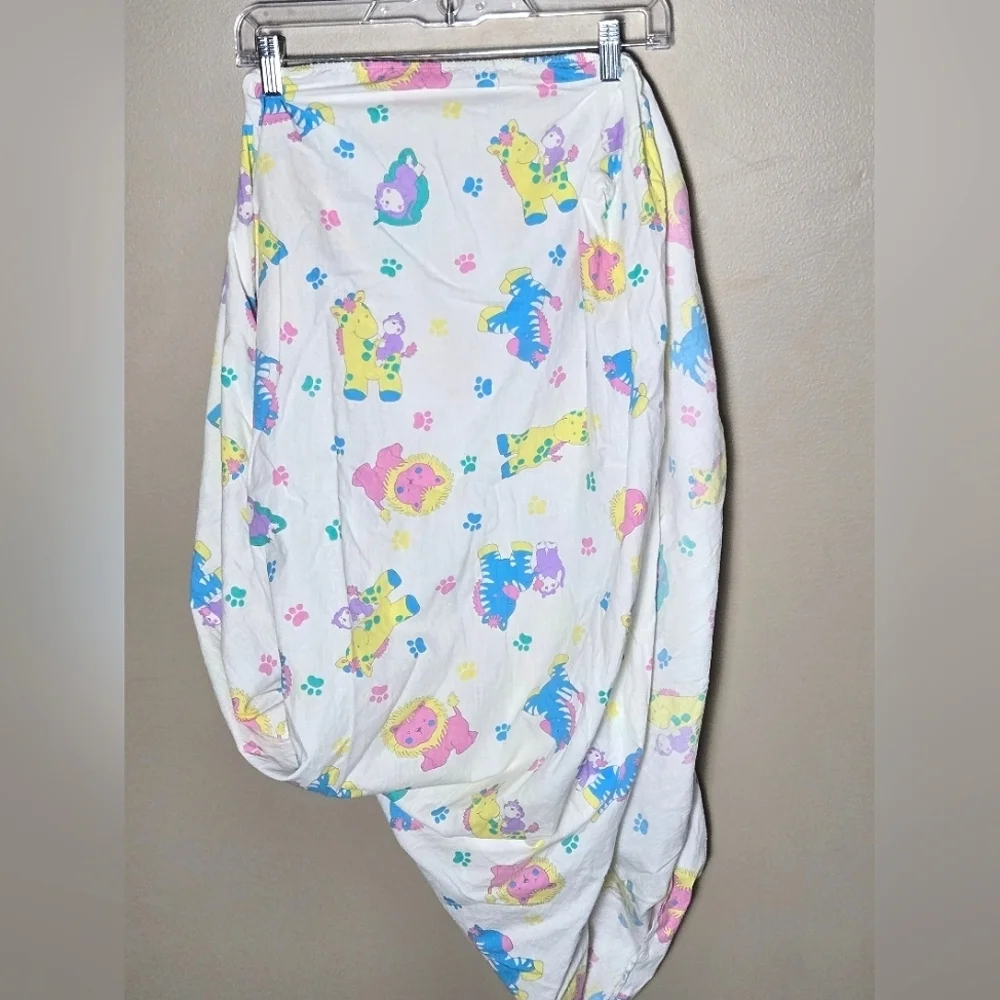Bundle Of 3 Vintage Gerber Jungle And‎ Baby Animals Crib Sheets